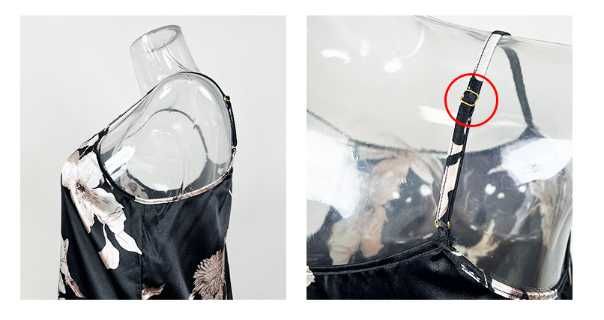 Koszula nocna satynowa na ramiączkach