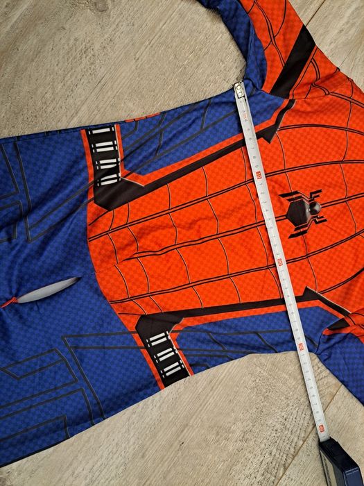 Kostium Spider-Man - niebieski/czerwony - rozm 110/116 (120) Wada