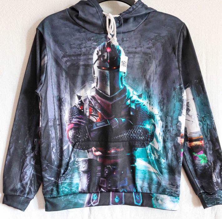 Кофта тепла на хлопчика Лицар Фортнайт Fortnite утеплене худі 152-158