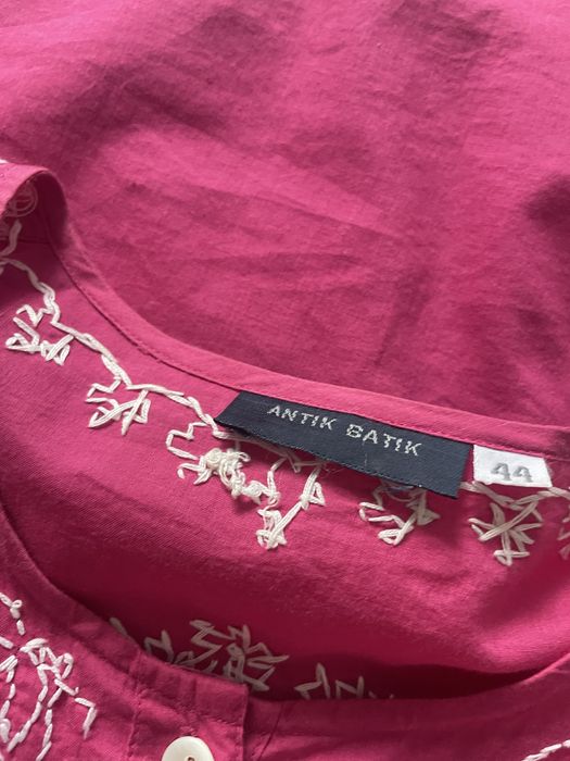 Bkuzka tunika vintage Y2K Antik Batik 44 XXL 100% bawełna