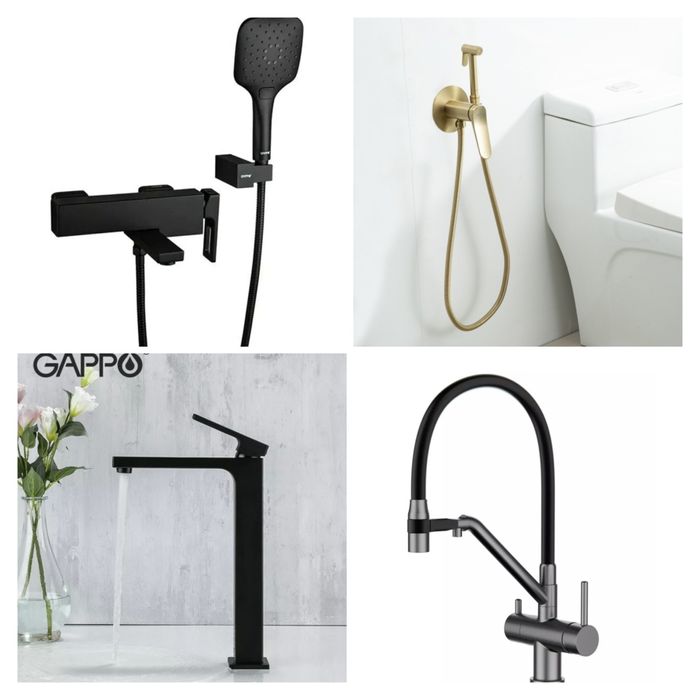 Смесители GAPPO Германия в ассортименте.