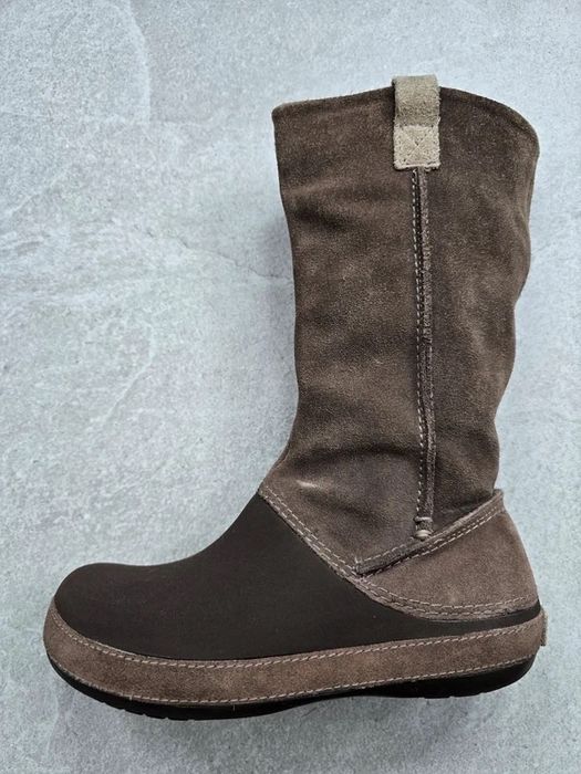 Crocs kozaki śniegowce ocieplane rozm. 37/38 skórzane buty zimowe