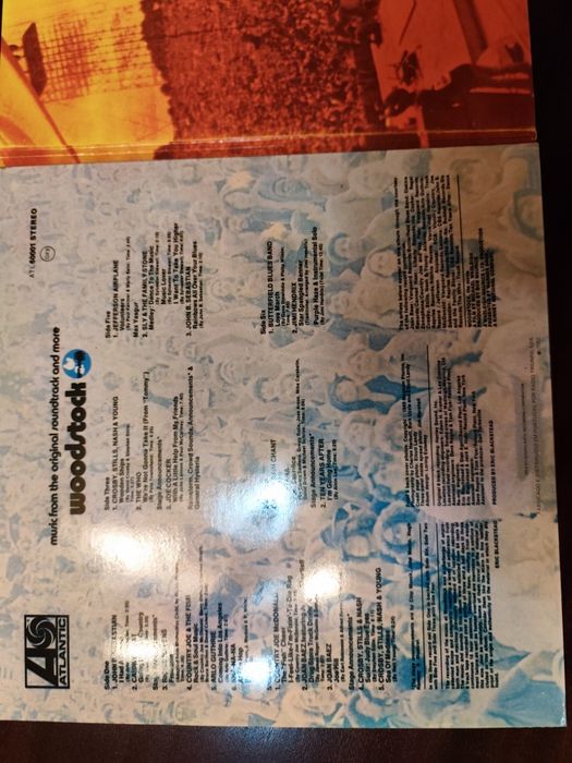 Disco triplo LP de vinil do festival Woodstock