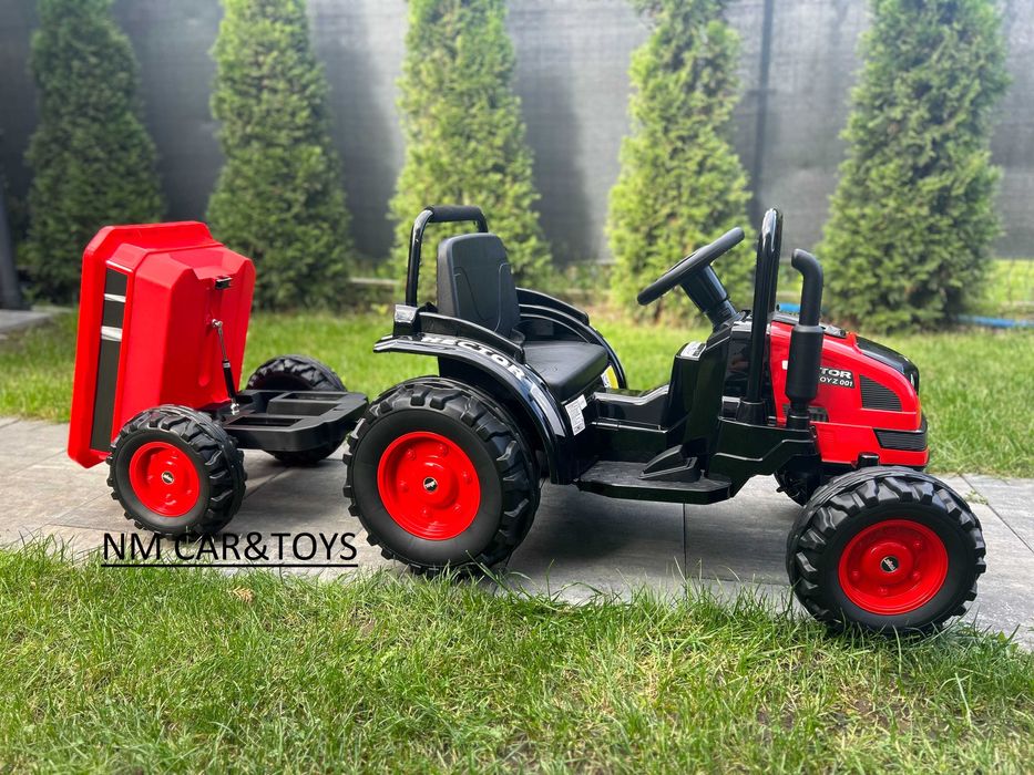 Duży TRAKTOR HECTOR Auto na akumulator Pilot Pojazd samochód koła EVA