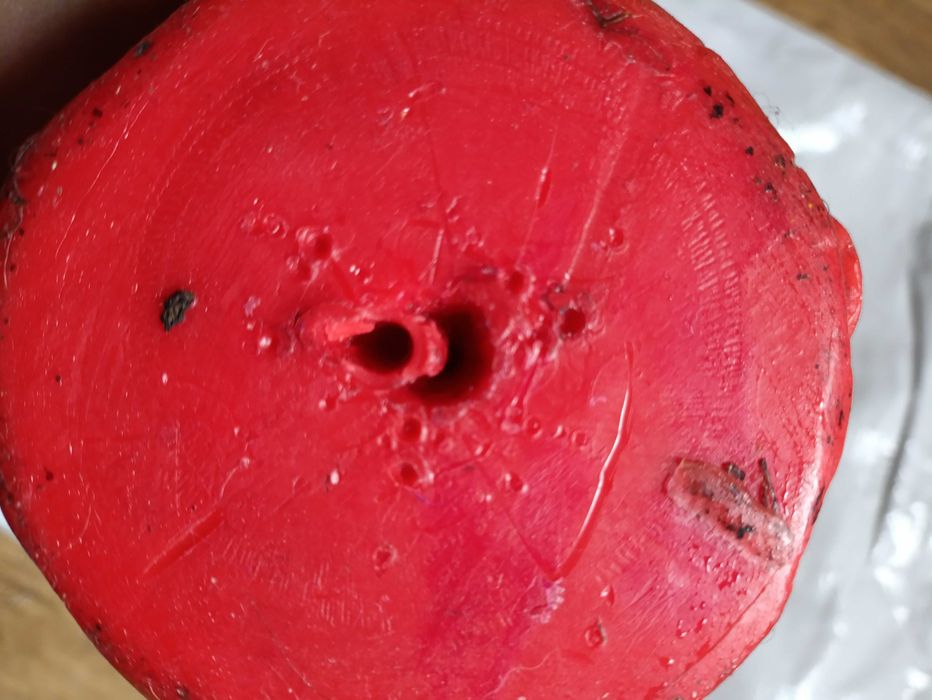 Велика (1кг) декоративна свічка у старовинному стилі