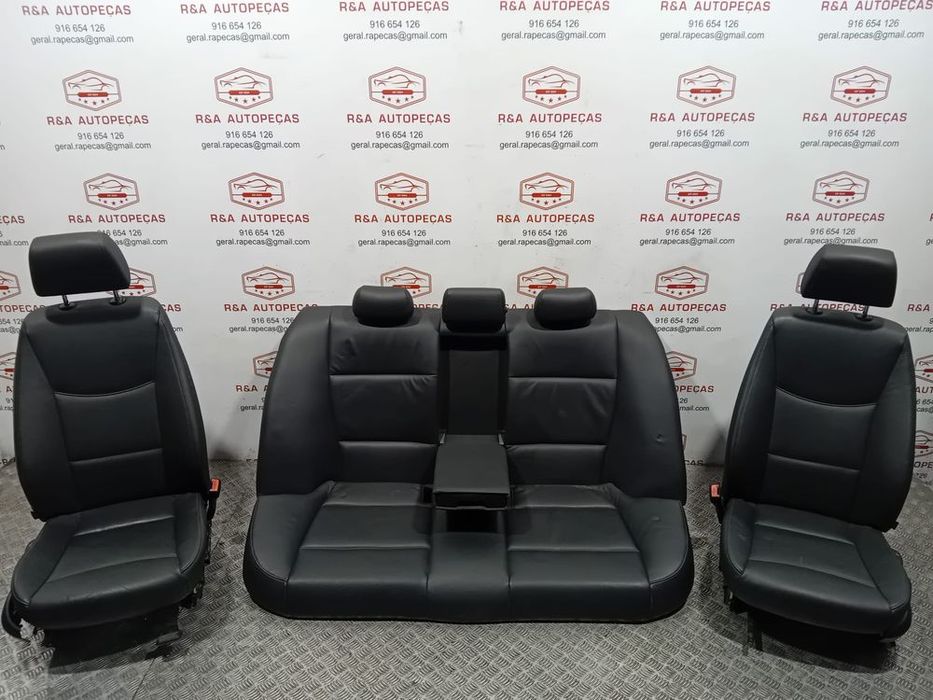 Conjunto de Bancos BMW Série 3 E90 em Pele Imaculados Original
