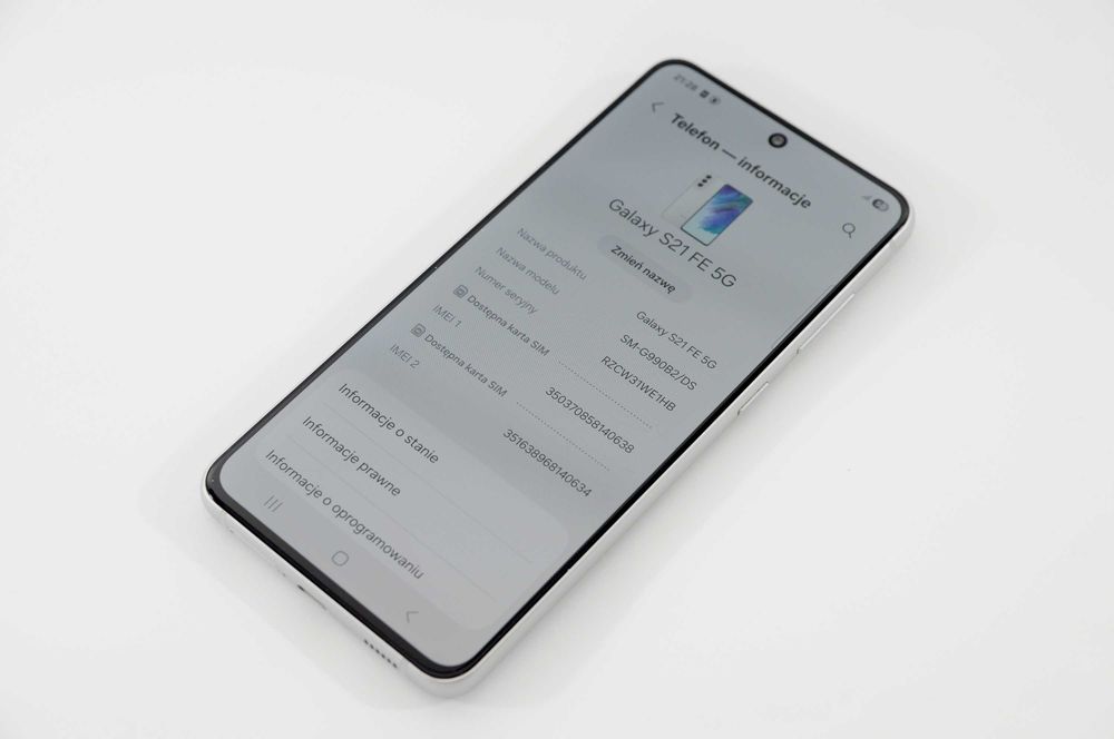 Samsung S21 FE 5G SM/G990B2/DS 6GB RAM - 128GB White/biały