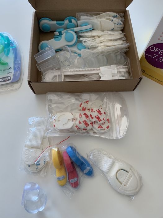 Boxes of protective items and additional pacifier offer64585837049857122
