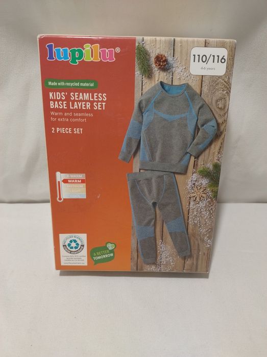 Dziecięca bezszwowa bielizna funkcyjna termiczna  110/116