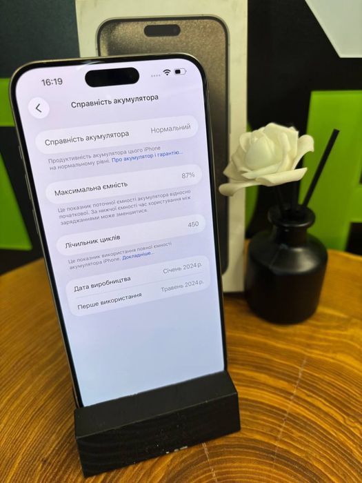 iPhone 15 Pro Max 256 Gb Titanium 87% акб