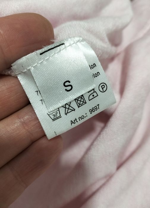 Sukienka sweterek tunika sweter w paski różowy cienki długi Munich