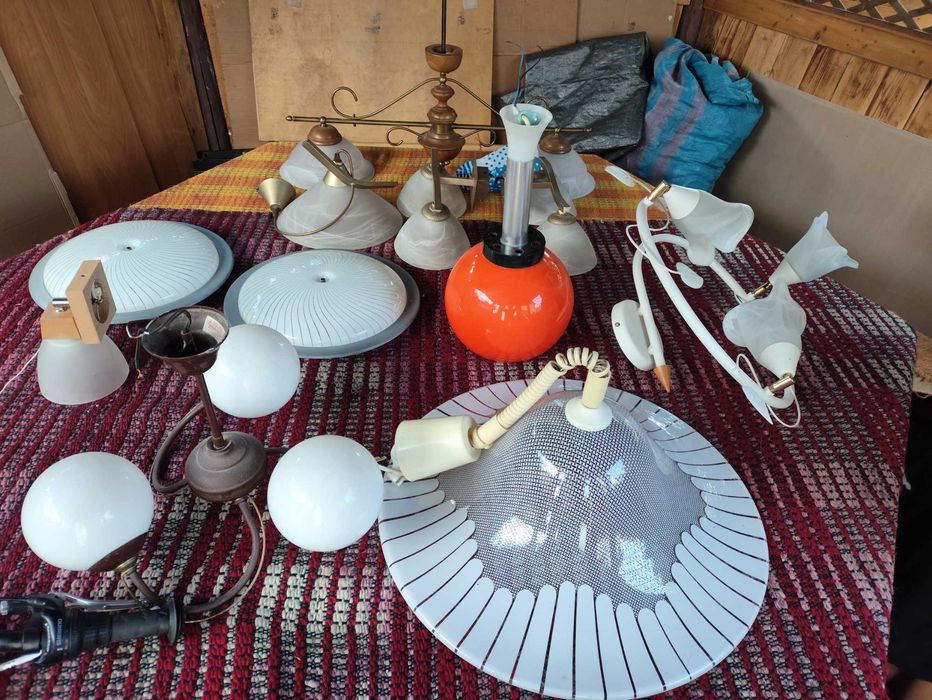 Lampa sufitowa pomarańczowa