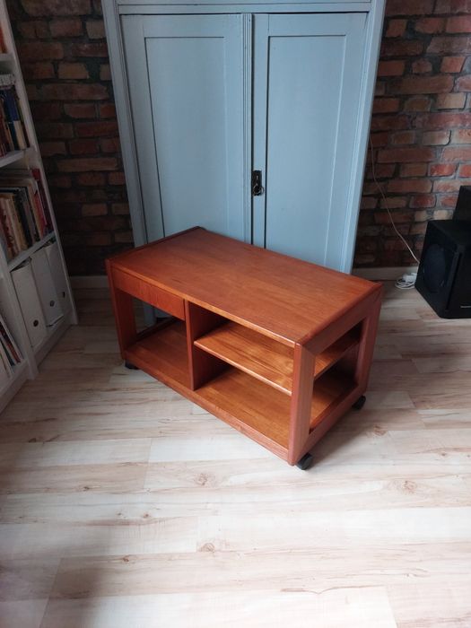 szafka  / komoda tekowa skandynawska z szufladą