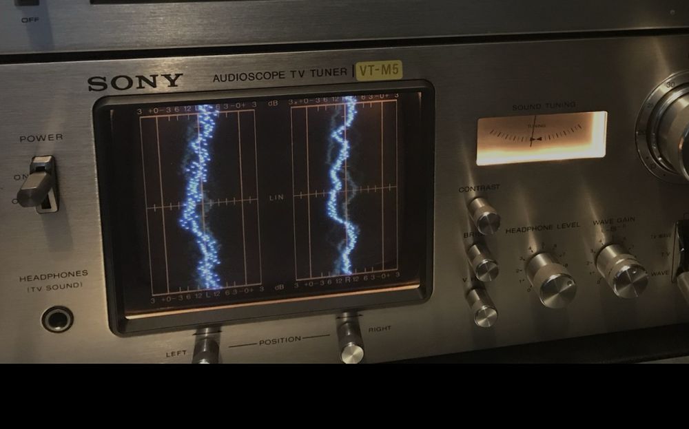 Sony Audioscope VT-M5 na caixa com manual e garantia, como novo apesar dos seus 50 anos.