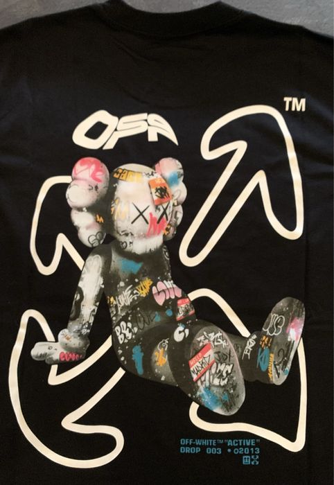 T-shirt preta OFF-WHITE