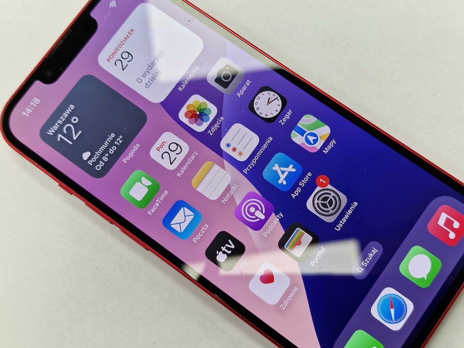 Iphone 13 512GB/ Red/ Czerwony/ 87%/ Grade B/ Gwarancja + ładowarka