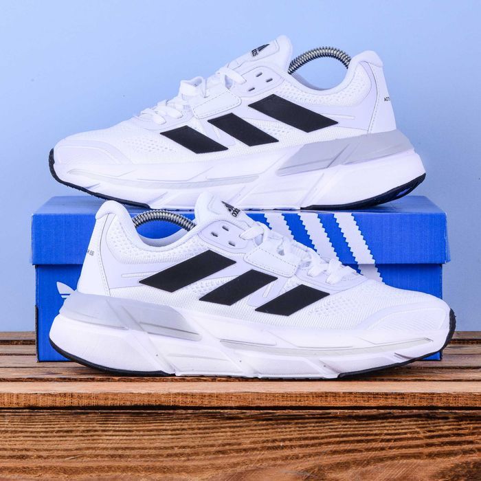 【おみっきー】2台 2270) Акція Кросівки Adidas Adistar 2.0 білі з чорними полос (44