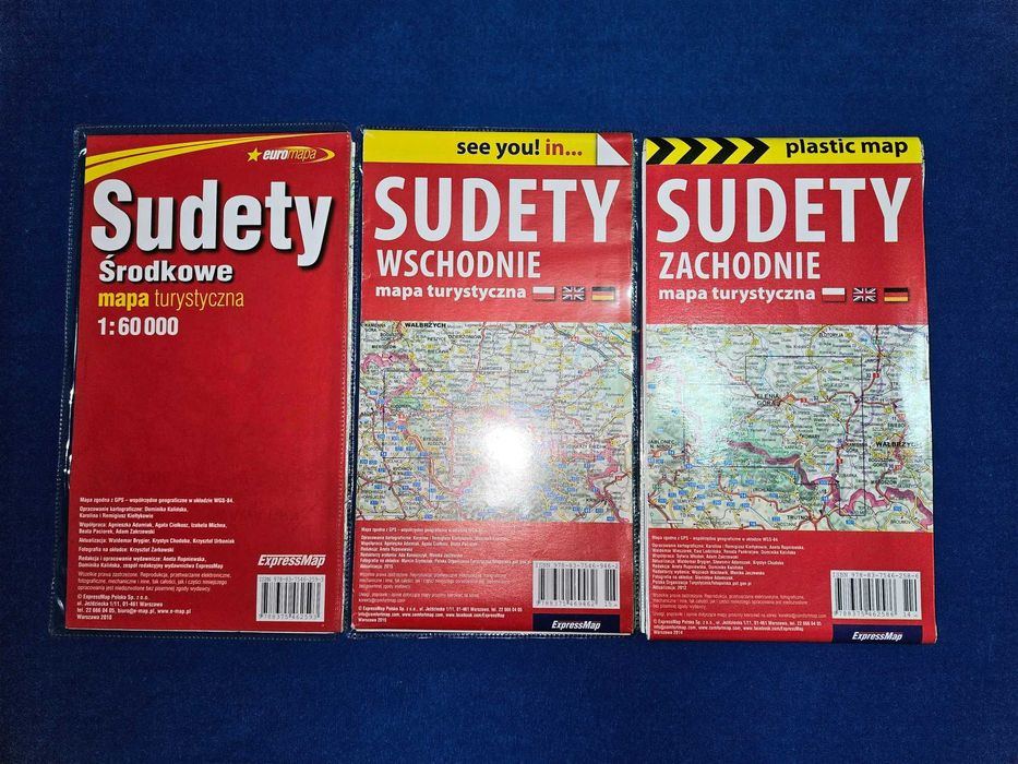 Mapy turystyczne Sudety