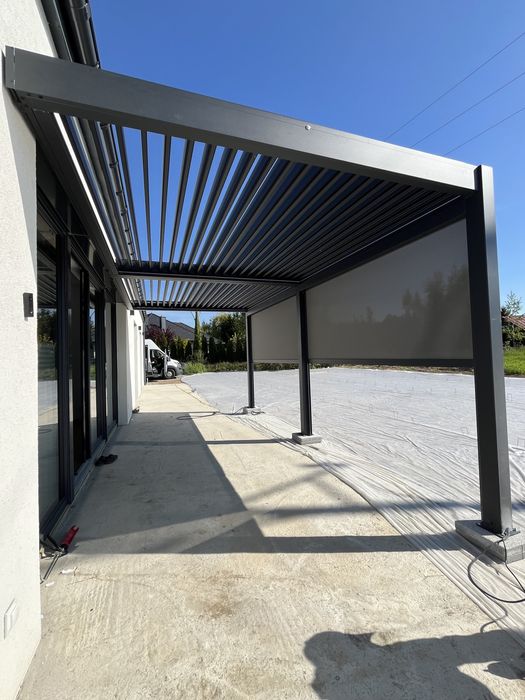 Pergola Ogrodowa Przyścienna Aluminowa 6x3 Bioklimatyczna