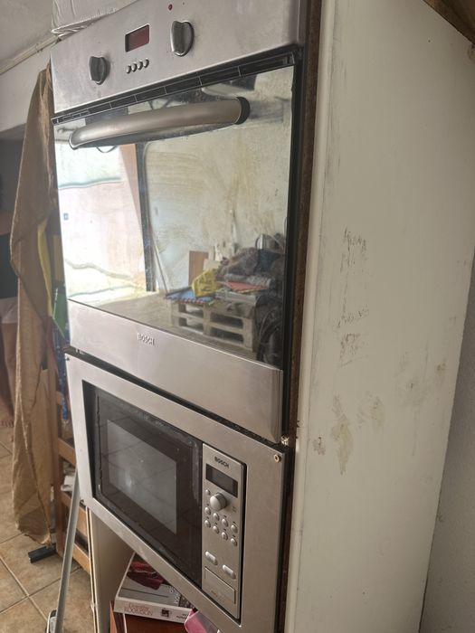Forno e microondas usados juntos