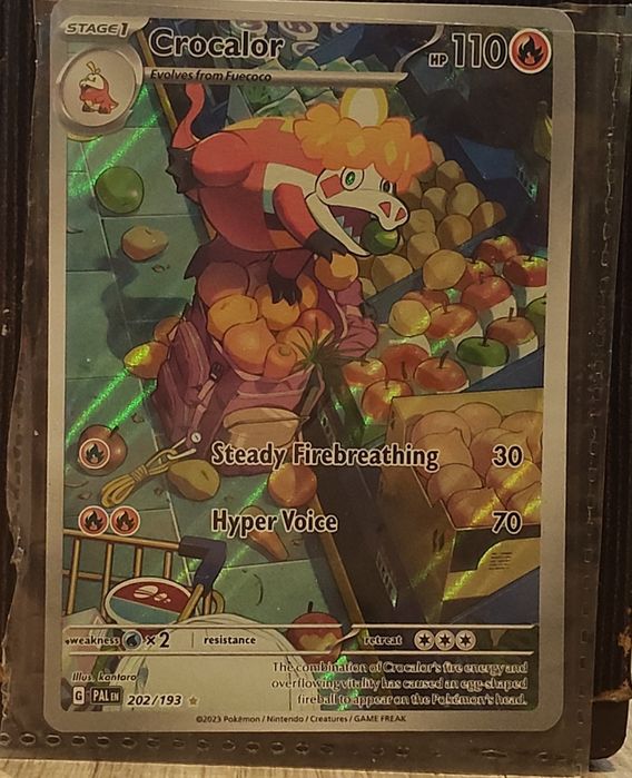 Karta Pokemon Crocalor holofil