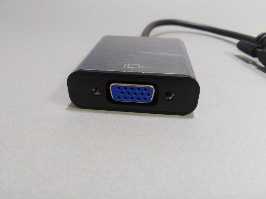 Переходник для подключения доп. монитора (конвертер) -  DVI-D на VGA