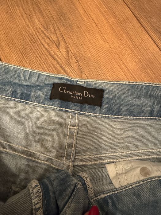 Christian dior m/l dzinsy wyszywane logo