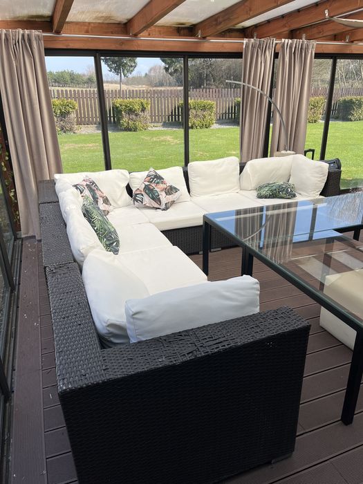 Meble ratanowe ogrodowe 10 osobowe