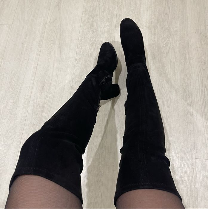 Ботфорти велюрові жіночі