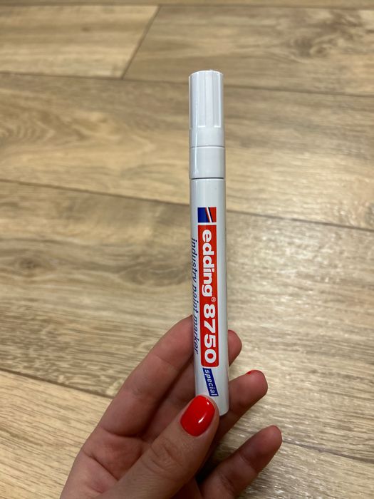 Промисловий лак-маркер Edding Industry Paint 8750 2-4 мм Білий