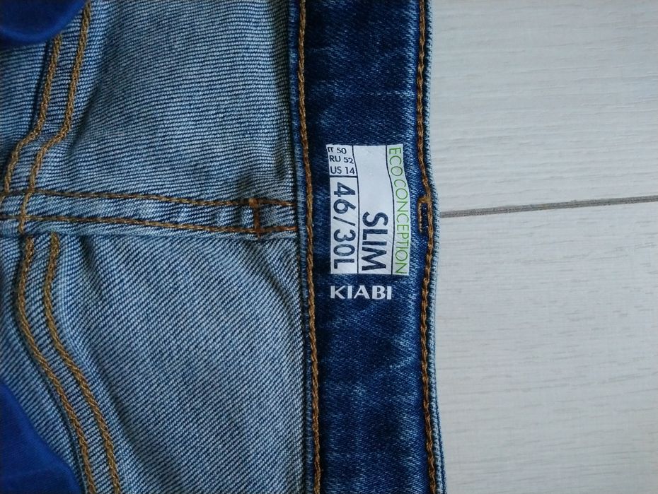 Джинси для вагітних Kiabi 44/46 розмір з дирками Slim