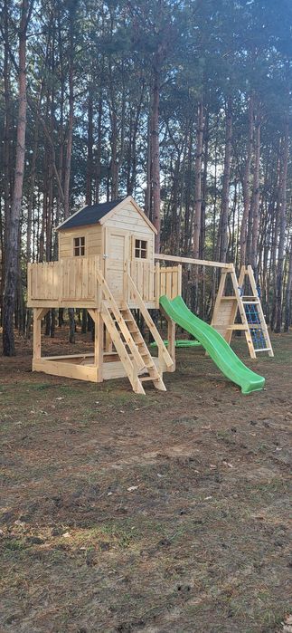 Domek dla dzieci Domek ogrodowy Plac zabaw Domek drewniany