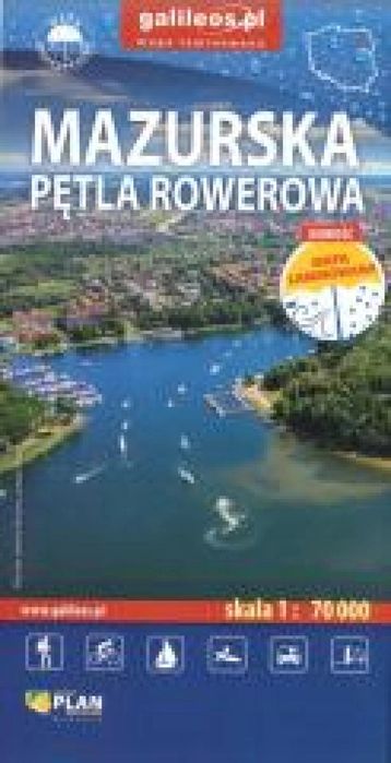Mazurska Pętla Rowerowa 1:70/000 laminowana praca zbiorowa Rok wydania