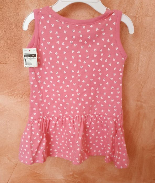 Letnia sukienka na ramiączka 74 cm