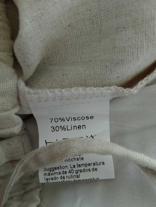 Nowe. 30% Lnu. Spodnie męskie