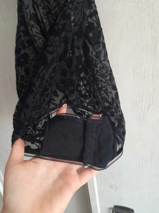 Sexi czarne koronkowe body rozm XS Cubus
