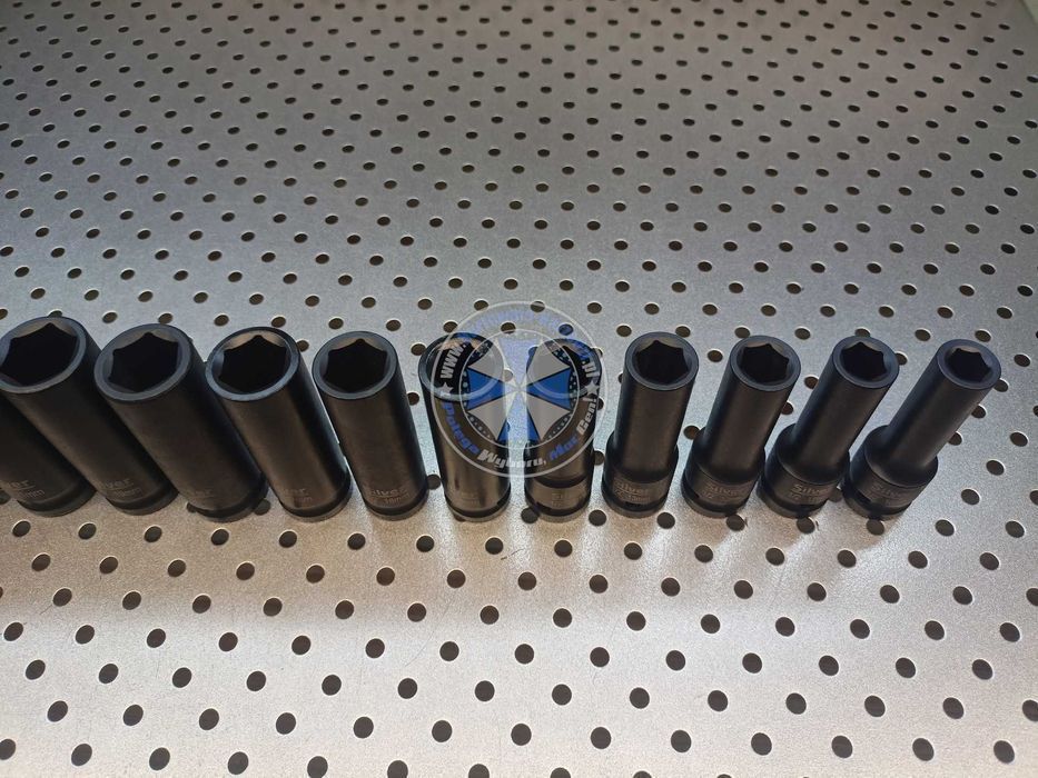 Nasadki udarowe 6-kątne Długie 1/2 10-32mm 16el nasadki udarowe długie