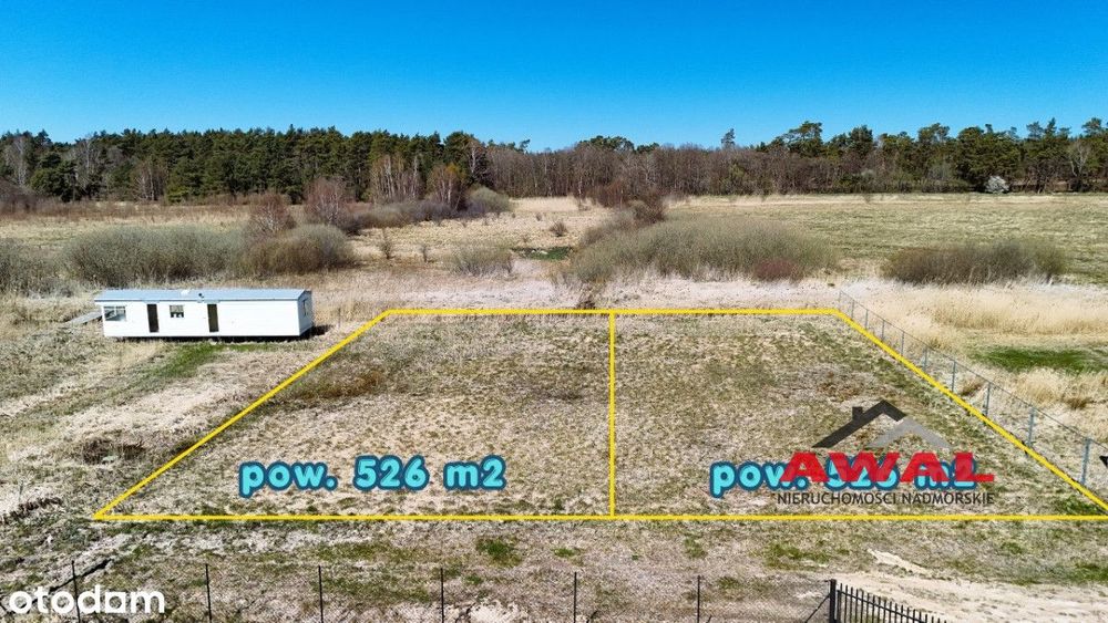 Działka rolna ok. 350 m od morza
