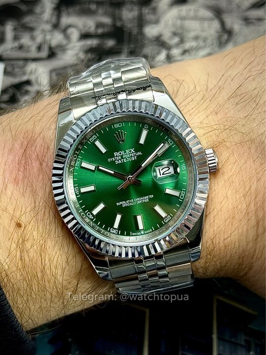 Годинник Rolex Datejust 41 mm Green Dial Ролекс