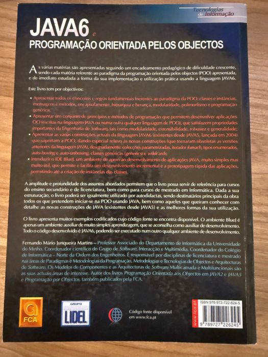 Java 6 — Programação Orientada pelos Objectos