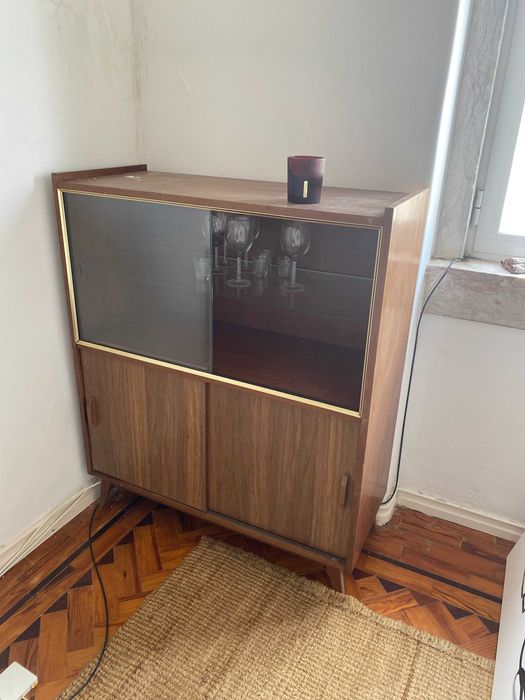 móvel vitrine vintage