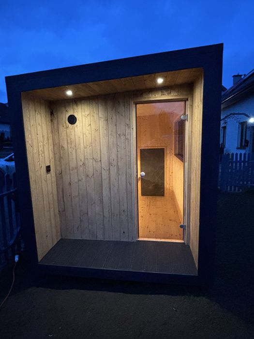 Sauna ogrodowa / zewnętrzna / kostka