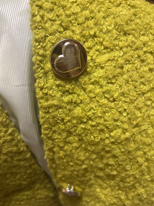 Пальто салатового кольору р.116