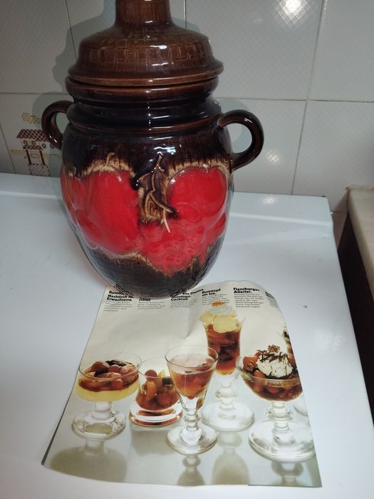 Rumtopf ( Pote de Rum) em Cerâmica