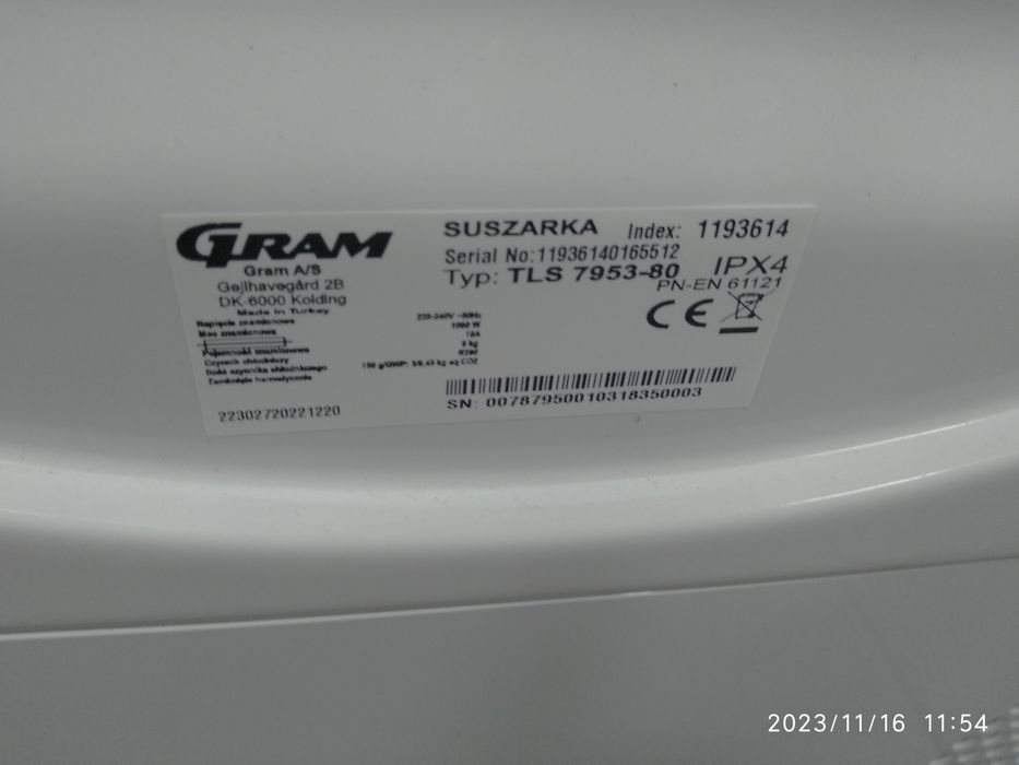 Outlet Janki ul Wspólna 6 Suszarka GRAM TLS 7953-80