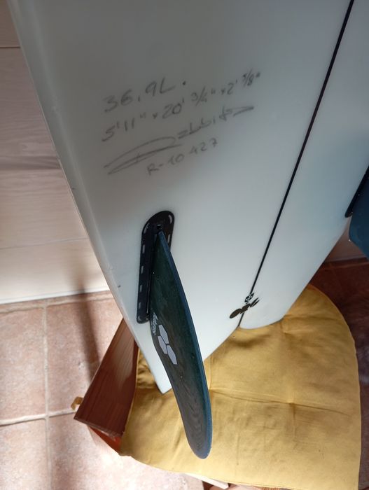 Prancha Surf Org + quilhas Futures Al Merrick keel