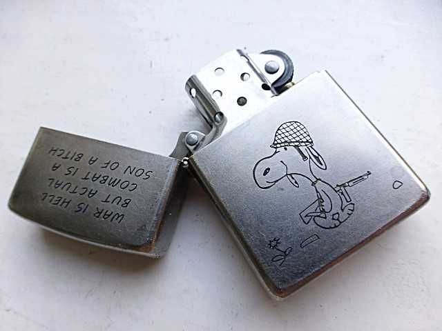 Zapalniczka Zippo Wietnam Replika US Army War Is Hell Snoopy Grawer