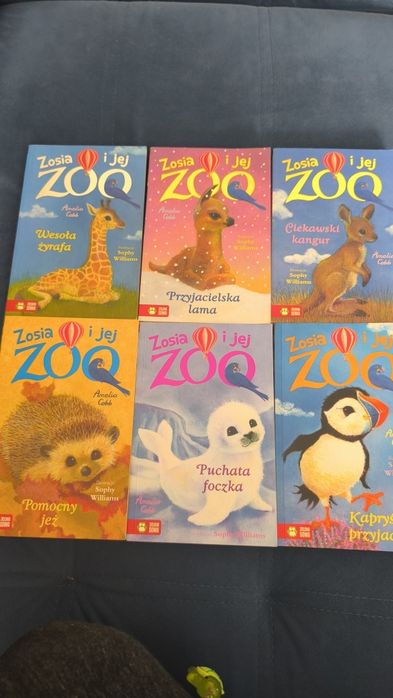 Książki Zosia i jej zoo Amelia Cobb  6 sztuk