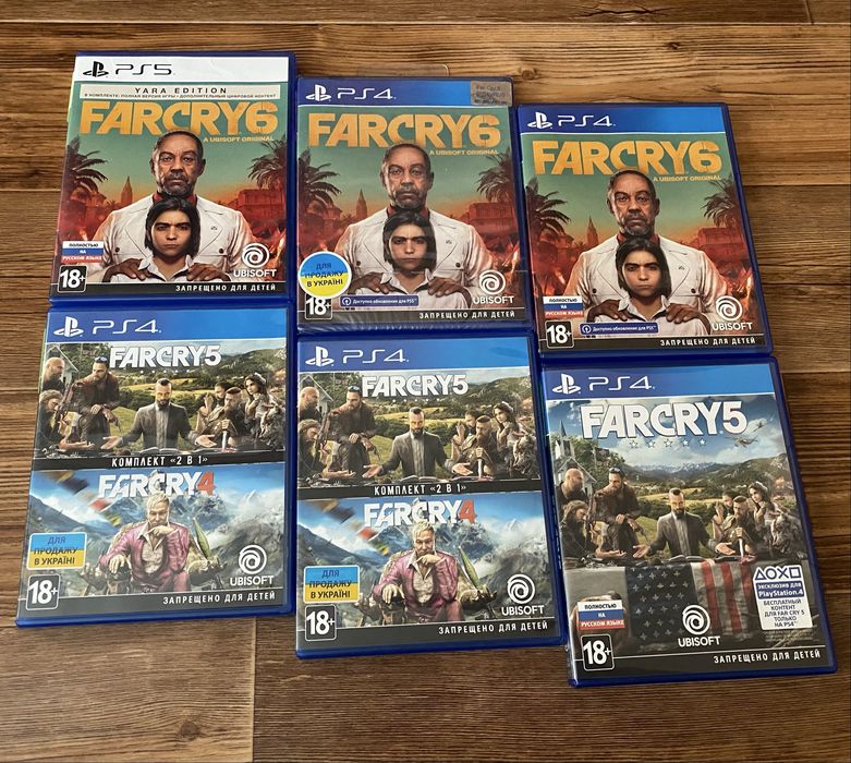 Sony PS4: FarCry, Assassin’s, Mortal Kombat, God of War, A Way Out,CoD