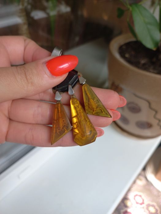 Підвіска скорпіон бурштин янтар раритет